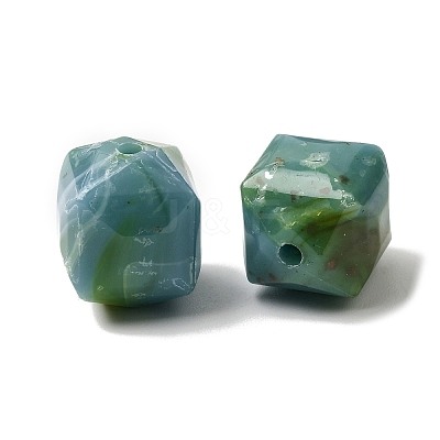 Opaque Acrylic Imitation Gemstone Beads X-OACR-G061-03B-1