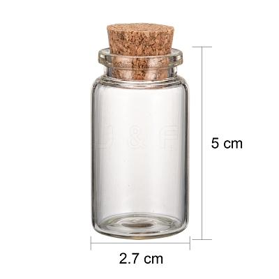 Glass Jar Glass Bottles X-AJEW-H004-4-1