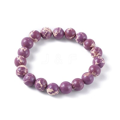 Synthetic Regalite Bead Stretch Bracelets BJEW-K212-B-024-1-1