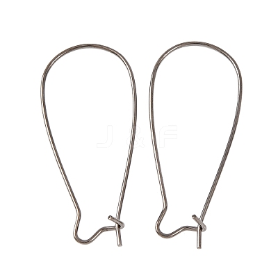 Brass Hoop Earrings Findings Kidney Ear Wires EC221-B-1