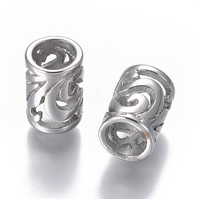 Non-Tarnish 304 Stainless European Beads STAS-F227-13-P-1
