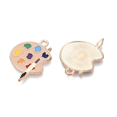 Alloy Enamel Pendants ENAM-Q004-01KCG-25-1