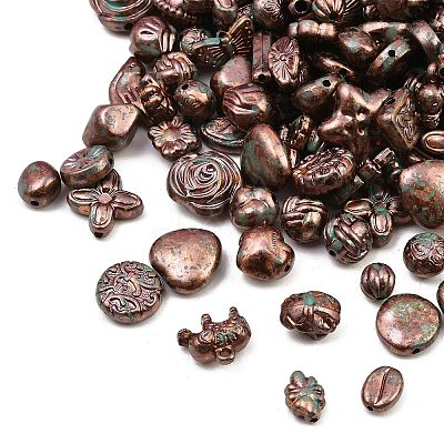 Antiqued Acrylic Beads AC-CBAAA05-01H-1