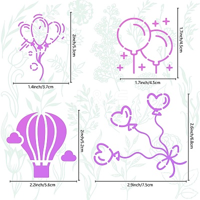 Stainless Steel Metal Cutting Dies Stencils DIY-WH0289-086-1