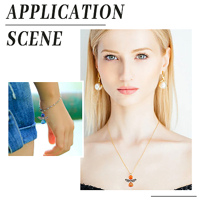 Acrylic Angel Pendants FIND-WH0110-377-1