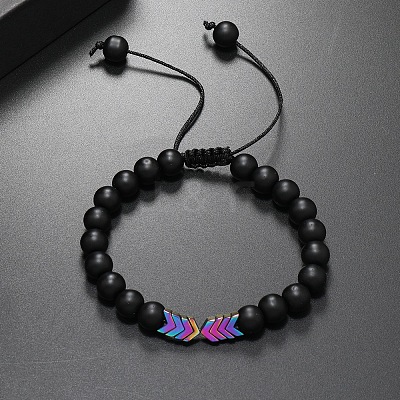 Ethnic Style Round Wood Men's Braided Bead Bracelets YO2392-1-1