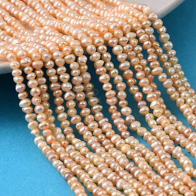 Natural Cultured Freshwater Pearl Beads Strands PEAR-L034-13B-1
