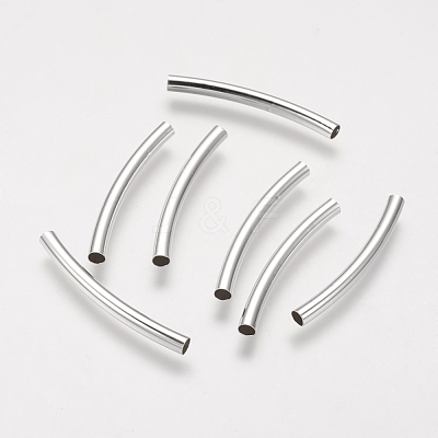 Brass Tube Beads KK-H659-S-1