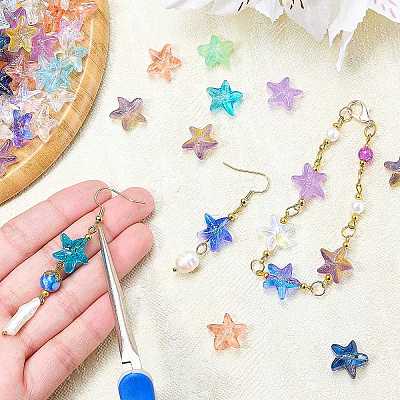 100Pcs Transparent Glass Beads GLAA-SZ0002-45-1