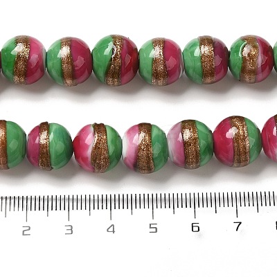 Lampwork Beads Strands LAMP-E036-07G-1
