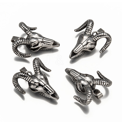 Cattle Skull 304 Stainless Steel Big Pendants STAS-M206-100AS-1