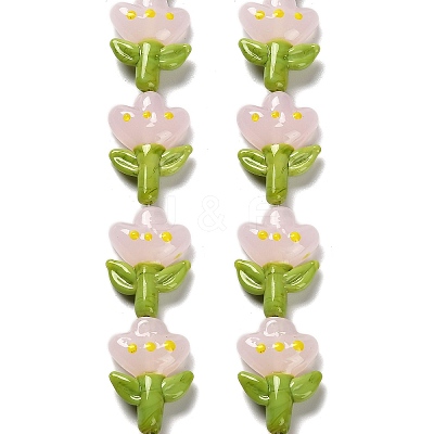Handmade Lampwork Beads Strands LAMP-A005-03E-1