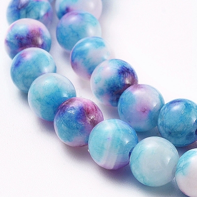 Natural Persian Jade Beads Strands X-G-H1625-6mm-PR19-1