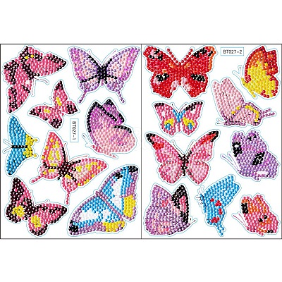 DIY Diamond Painting Sticker Kits DIAM-PW0003-037C-1