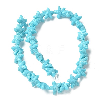 Synthetic Coral Dyed Carved Beads Strands CORA-K009-06A-01-1
