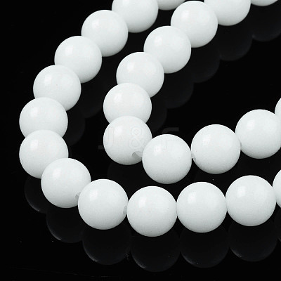 Synthetic Luminous Stone Round Beads Strands X-G-T136-01A-08-1