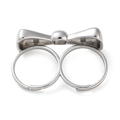 Brass Open Cuff Rings RJEW-K266-17P-1