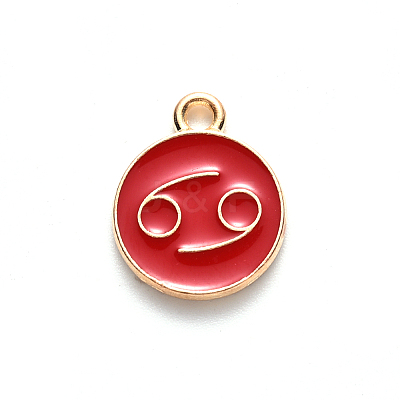 Alloy Enamel Pendants LS-ENAM-S124-01B-07D-1