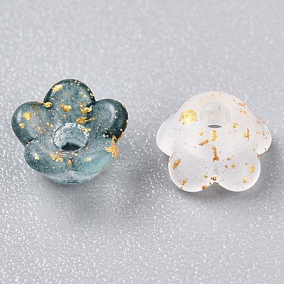 Frosted Transparent Acrylic Beads OACR-N137-72L-1