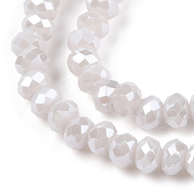 Electroplate Glass Beads Strands EGLA-A034-P1mm-A15-1-1