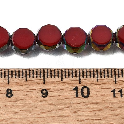 Electroplated Transparent Glass Beads Strands GL-CBA98F0-06A-04-1