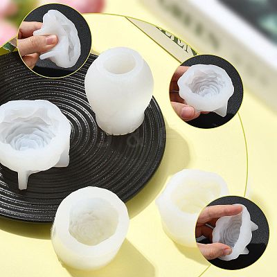 4Pcs 4 Styles DIY Candle Silicone Molds SIMO-FS0001-03-1
