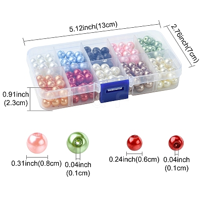 DIY Round Acrylic Bead Bracelets Making Kits DIY-YW0009-88-1