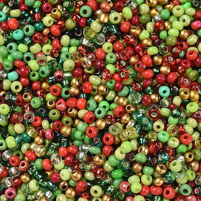 Opaque & Transparent & Metallic Colours 12/0 Glass Seed Beads SEED-A030-07F-1