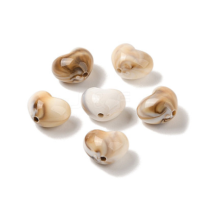 Two Tone Opaque Acrylic Beads MACR-M044-18-1