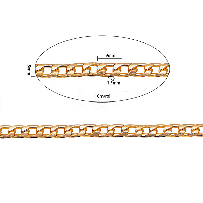 Aluminum Twisted Chains Curb Chains CHA-CJ0001-01G-1