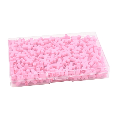 200Pcs Opaque Acrylic Beads SACR-FS0001-39B-1