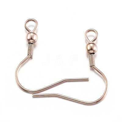 Ion Plating(IP) 304 Stainless Steel Earring Hooks STAS-G170-06RG-1