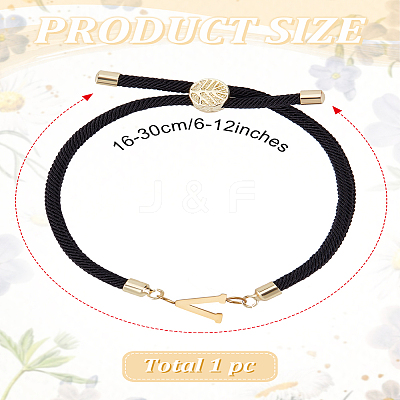 1Pc Adjustable Nylon Cord Slider Bracelets for Women BJEW-LP0001-32V-01-1