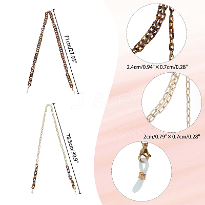 Eyeglasses Chains AJEW-NB0002-03-1