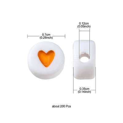 Opaque Acrylic Beads X1-MACR-N008-57G-1