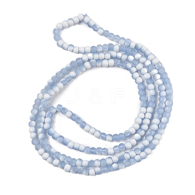 Frosted Crackle Glass Beads X1-GLAA-U001-4mm-M14-1