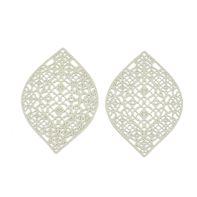 430 Stainless Steel Filigree Pendants X-STAS-S108-12C-1