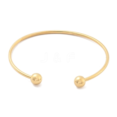 304 Stainless Steel Arm Cuff Bangles AJEW-P127-02G-1