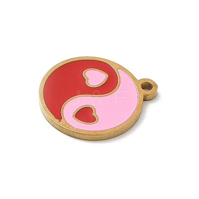 304 Stainless Steel Enamel Charms LS-STAS-P388-19K-G-1