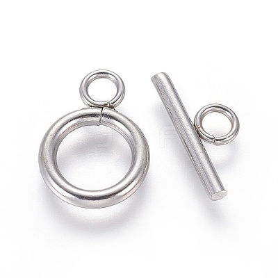 Non-Tarnish 304 Stainless Steel Toggle Clasps LS-STAS-I120-61C-P-1