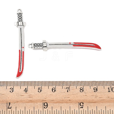 Alloy Enamel Pendants FIND-K024-03A-AS-1