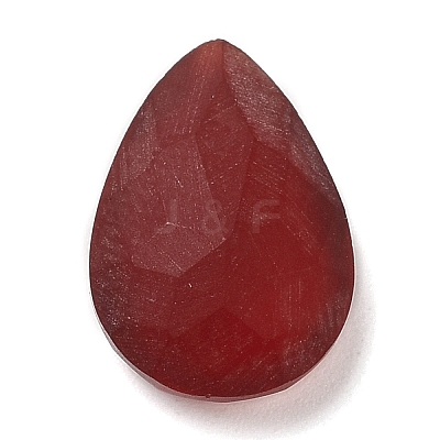 Pointed Back Glass Rhinestone Cabochons GLAA-B012-32D-1