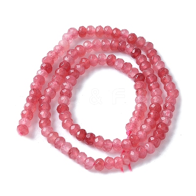 Dyed Natural Malaysia Jade Rondelle Beads Strands X-G-E316-2x4mm-62-1