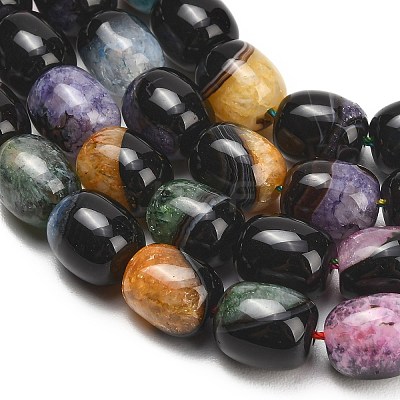 Natural Agate Beads Strands GG-L001-J01-01A-1
