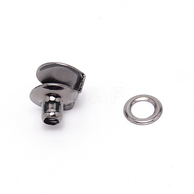 Brass Bag Lock Catch Clasps KK-WH0044-02B-1