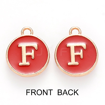 Golden Plated Enamel Alloy Charms ENAM-SZ0001-26C-F-1