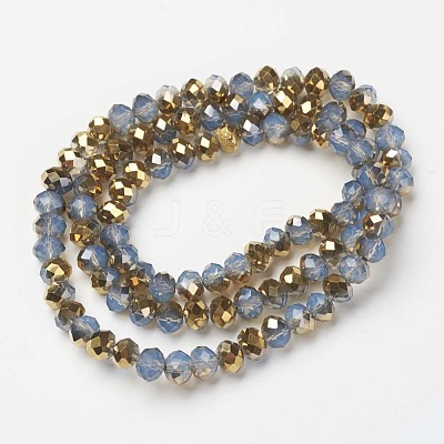 Electroplate Glass Beads Strands EGLA-A034-J2mm-O06-1