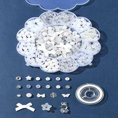 DIY Acrylic & ABS Plastic Beads Bracelets Jewelry Making Kits DIY-FS0007-27-1