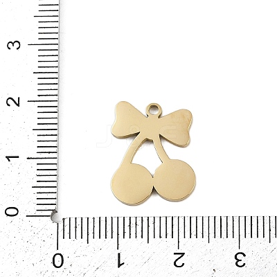 304 Stainless Steel Enamel Pendants STAS-I338-01G-02-1