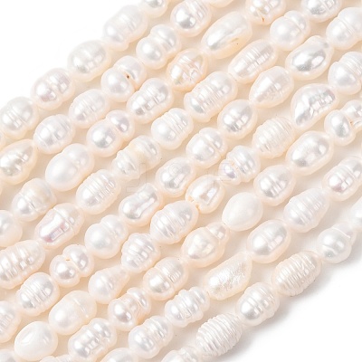 Natural Cultured Freshwater Pearl Beads Strands PEAR-F020-02A-1